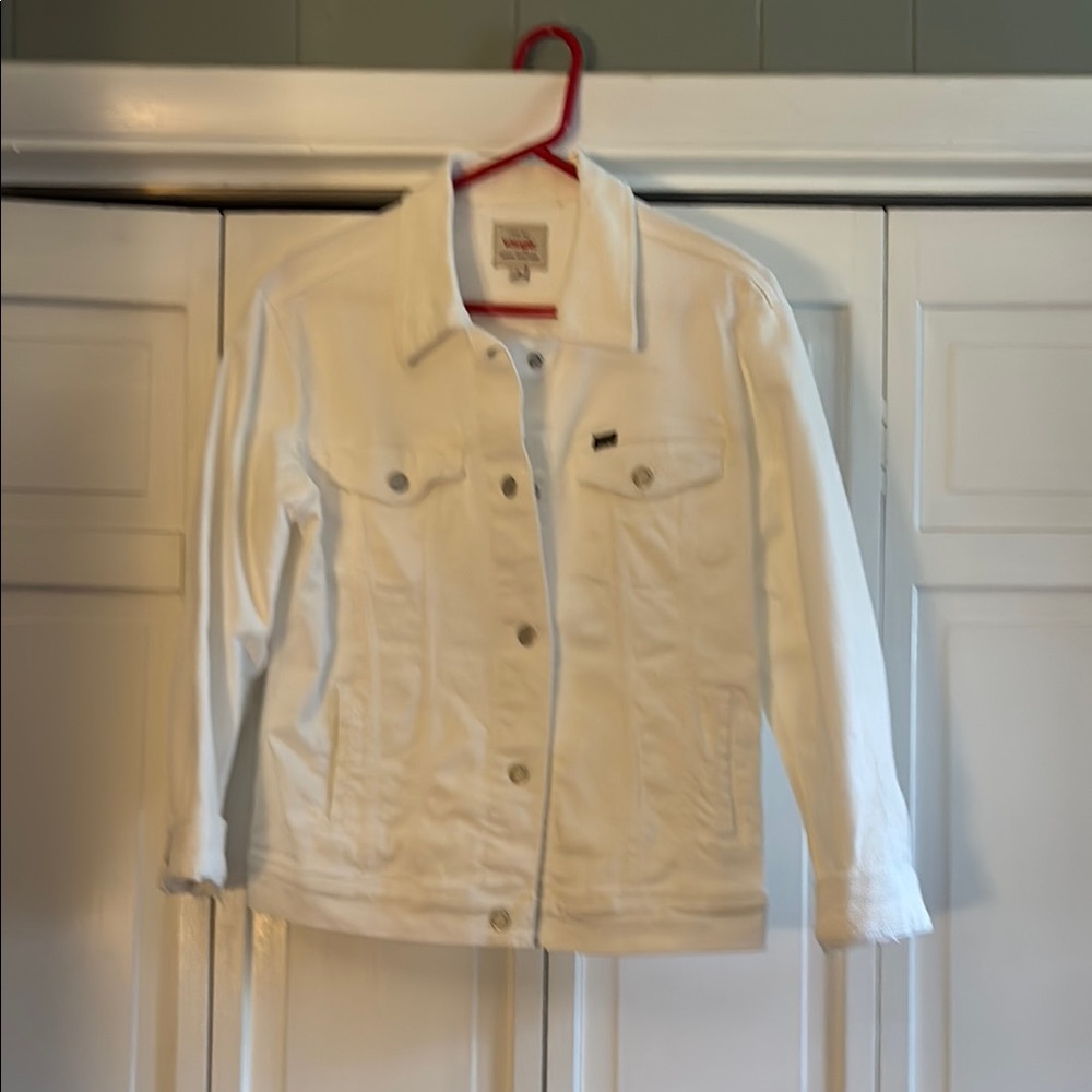 Kids White Denim Jacket